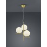 Trio Lampa wisząca nowoczesna PURE 302000308 złoty i odcienie złota
