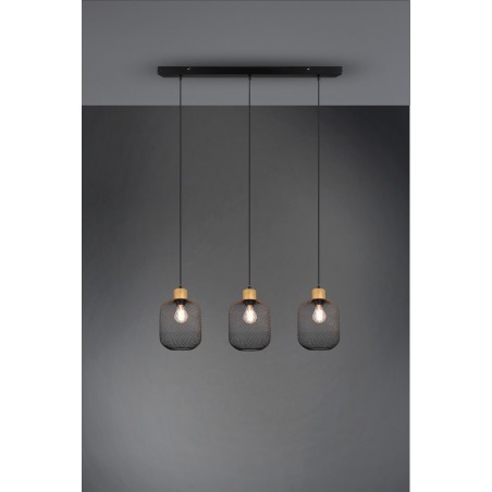 RL Lampa wisząca nowoczesna CALIMERO R30563032 czarny