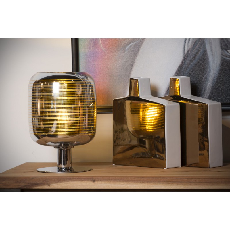 Lucide Lampa stołowa ERYN 70583/01/11 srebrny i odcienie srebra, złoty i odcienie złota