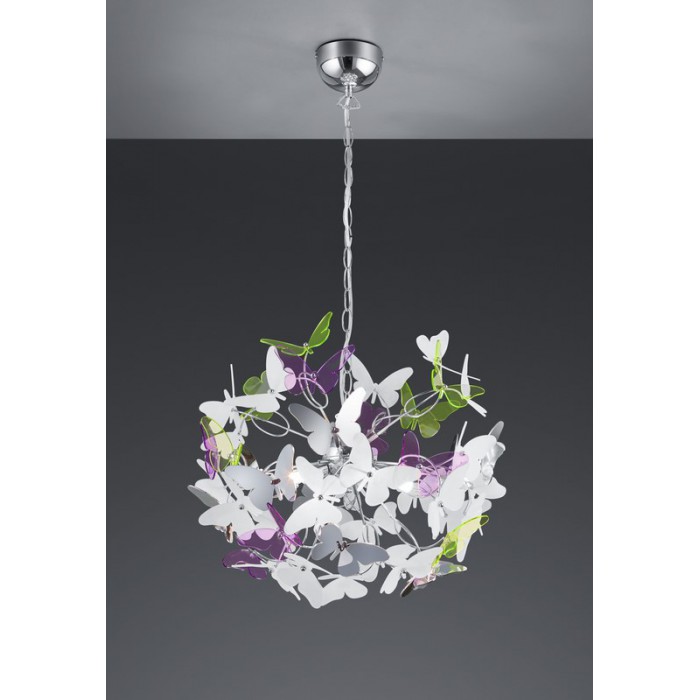 RL Lampa wisząca nowoczesna BUTTERFLY R30214017 srebrny i odcienie srebra, inny
