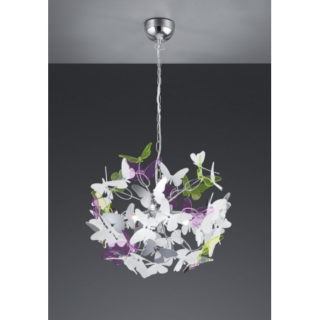 RL Lampa wisząca nowoczesna BUTTERFLY R30214017 srebrny i odcienie srebra, inny