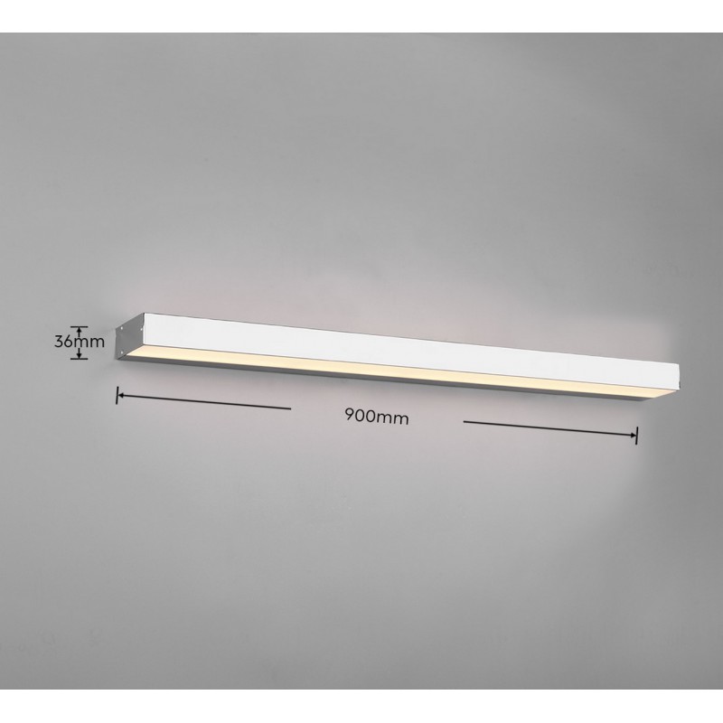 Trio Lampa łazienkowa ścienna ROCCO 283919006 srebrny i odcienie srebra