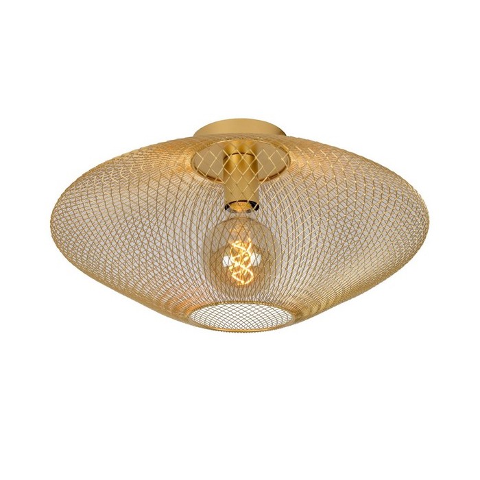 Lucide Lampa natynkowa MESH 21123/45/02 złoty i odcienie złota