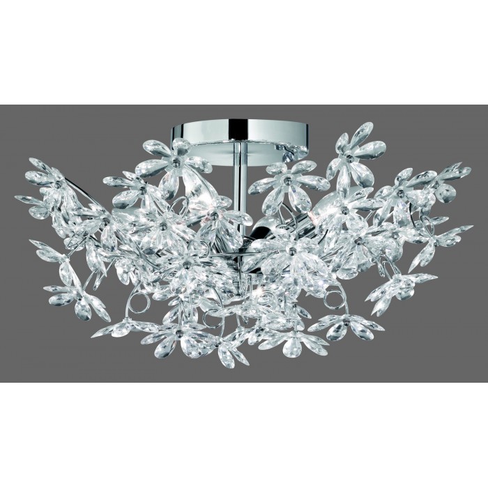 RL Lampa natynkowa FLOWER R60014017 srebrny i...