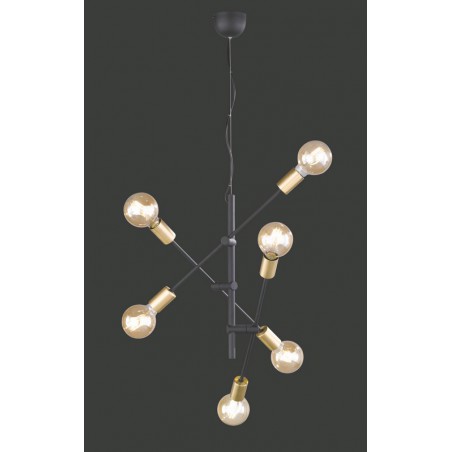 Trio Lampa wisząca nowoczesna CROSS 306700632 czarny