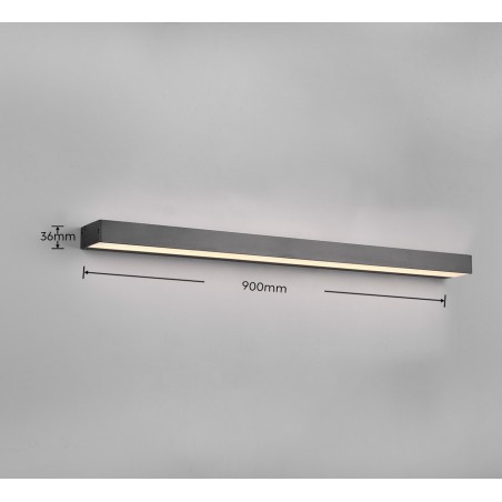 Trio Lampa łazienkowa ścienna ROCCO 283919032 czarny