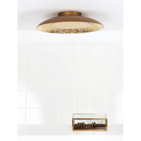 Lucide Lampa natynkowa LED FOSKAL 79177/12/01 złoty i odcienie złota