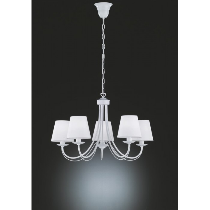 Trio Lampa wisząca klasyczna CORTEZ 110600531 biały