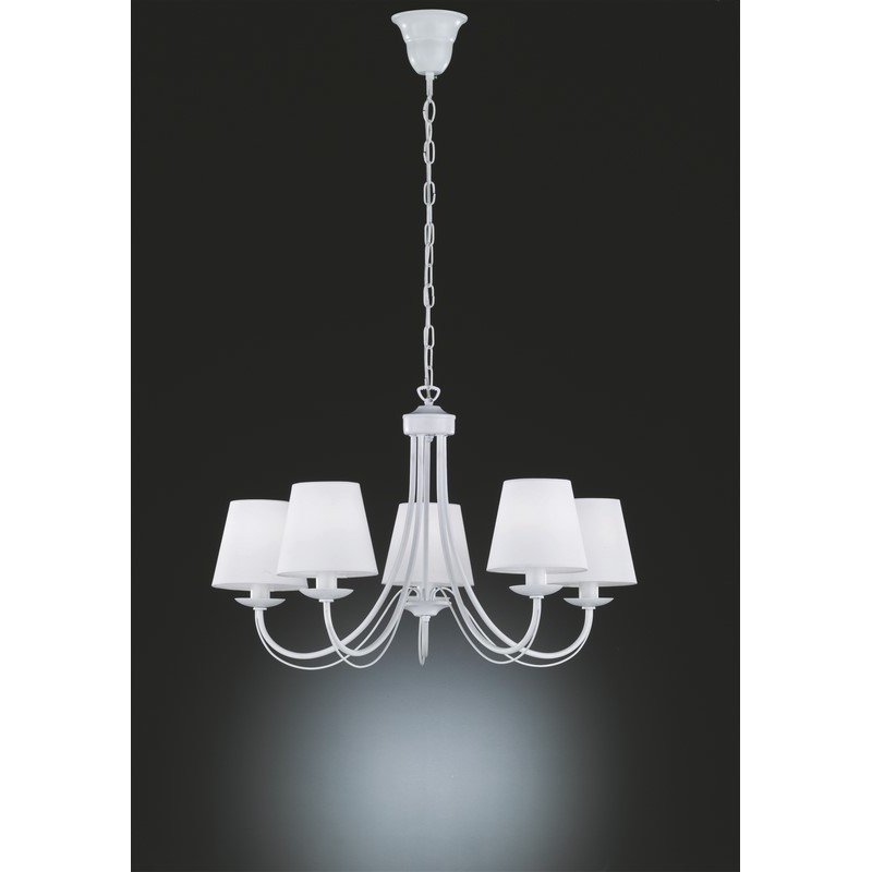 Trio Lampa wisząca klasyczna CORTEZ 110600531 biały