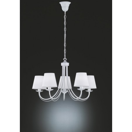 Trio Lampa wisząca klasyczna CORTEZ 110600531 biały