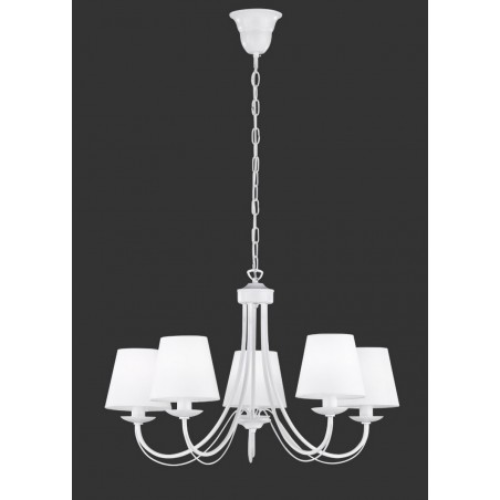 Trio Lampa wisząca klasyczna CORTEZ 110600531 biały