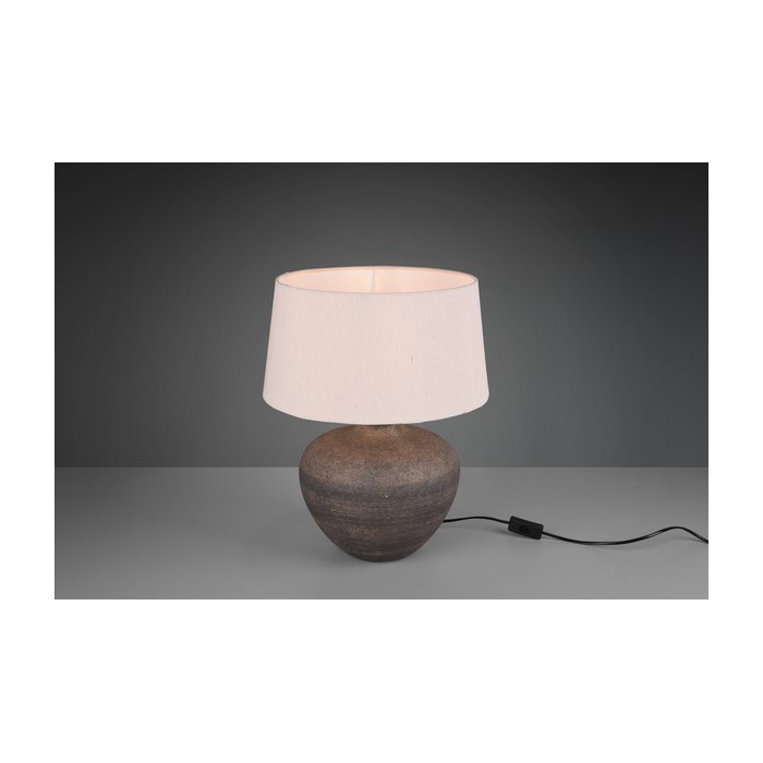 RL Lampa stołowa LOU R50963844 brązowy i odcienie brązu, beżowy