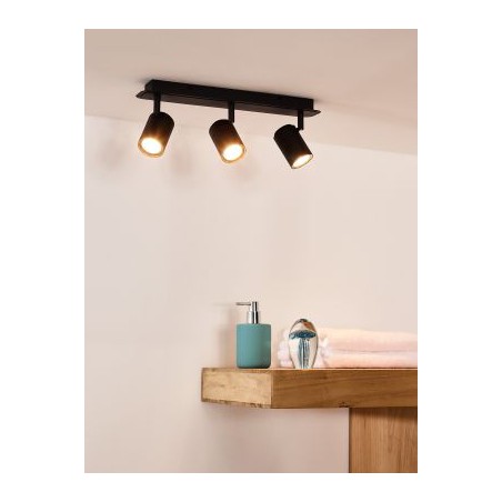 Lucide Lampa łazienkowa sufitowa LENNERT 26958/15/30 czarny