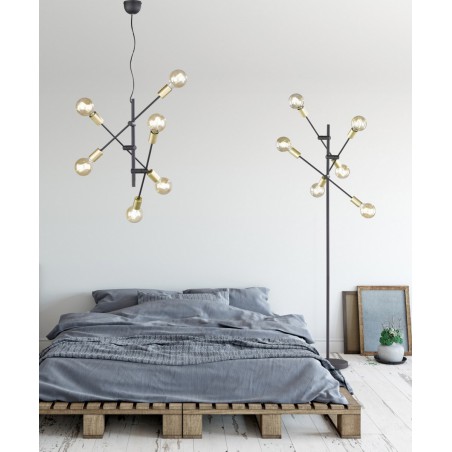 Trio Lampa natynkowa CROSS 606700632 czarny