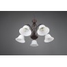 Trio Lampa wisząca klasyczna RUSTICA 101000524 miedziany, biały