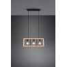 Trio Lampa wisząca nowoczesna AGRA 313800332 drewno jasne i ciemne, czarny