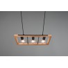 Trio Lampa wisząca nowoczesna AGRA 313800332 drewno jasne i ciemne, czarny