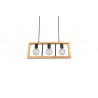 Trio Lampa wisząca nowoczesna AGRA 313800332 drewno jasne i ciemne, czarny