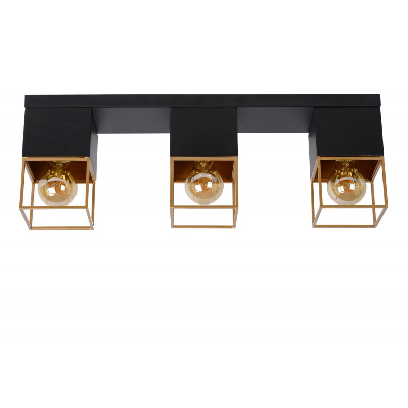 Lucide Lampa natynkowa RIXT 21120/03/30 czarny, złoty i odcienie złota