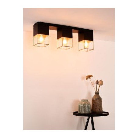 Lucide Lampa natynkowa RIXT 21120/03/30 czarny, złoty i odcienie złota