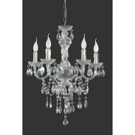 RL Lampa wisząca klasyczna LÜSTER R1107-00 srebrny i odcienie srebra