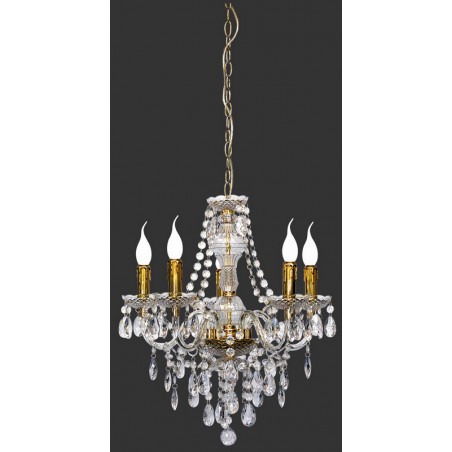 RL Lampa wisząca klasyczna LÜSTER R1107-03 złoty i odcienie złota