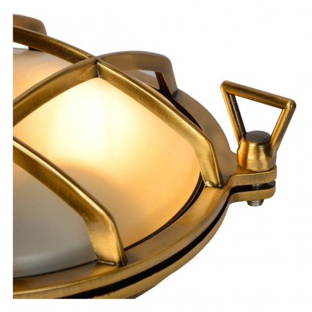 Lucide Lampa zewnętrzna ścienna DUDLEY 11890/25/02 złoty i odcienie złota