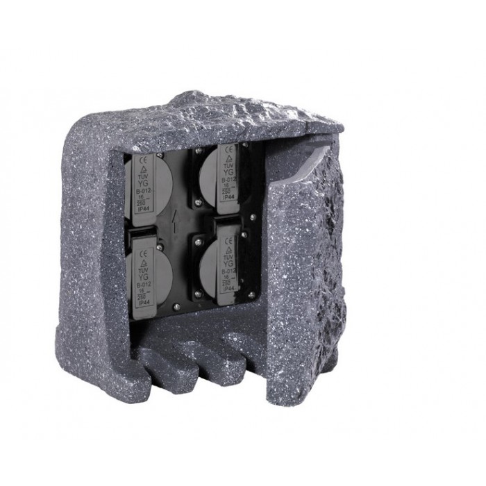 Trio Lampa zewnętrzna stojąca STECKDOSEN 9962-11 szary i odcienie szarości