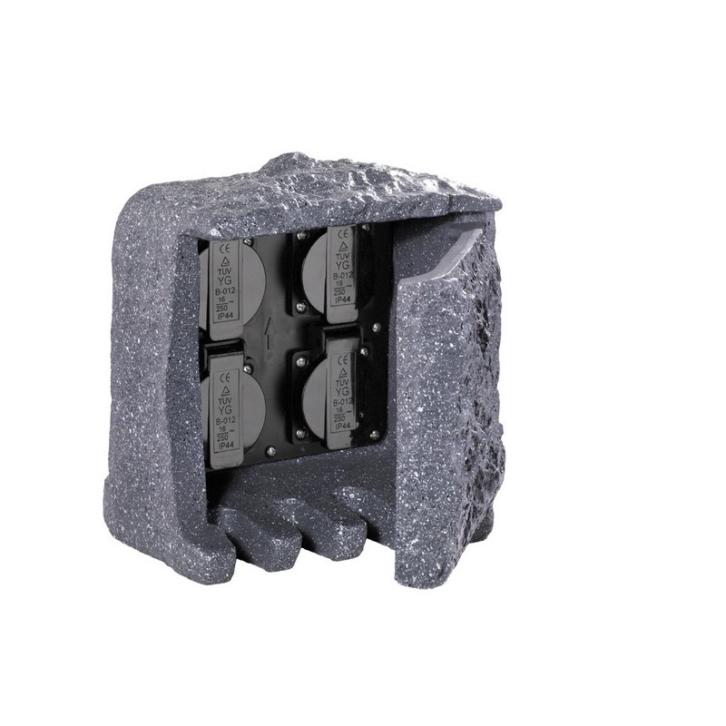 Trio Lampa zewnętrzna stojąca STECKDOSEN 9962-11 szary i odcienie szarości