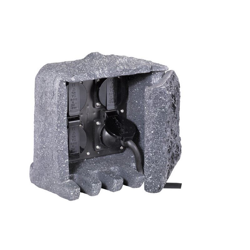 Trio Lampa zewnętrzna stojąca STECKDOSEN 9962-11 szary i odcienie szarości