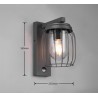 Trio Lampa zewnętrzna ścienna TUELA 210869142 antracyt