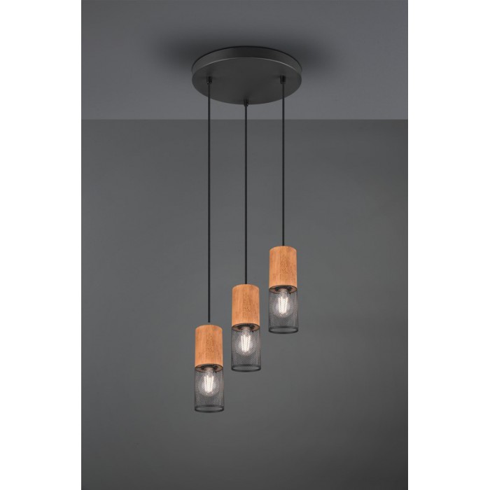 Trio Lampa wisząca nowoczesna TOSH 304330332 czarny