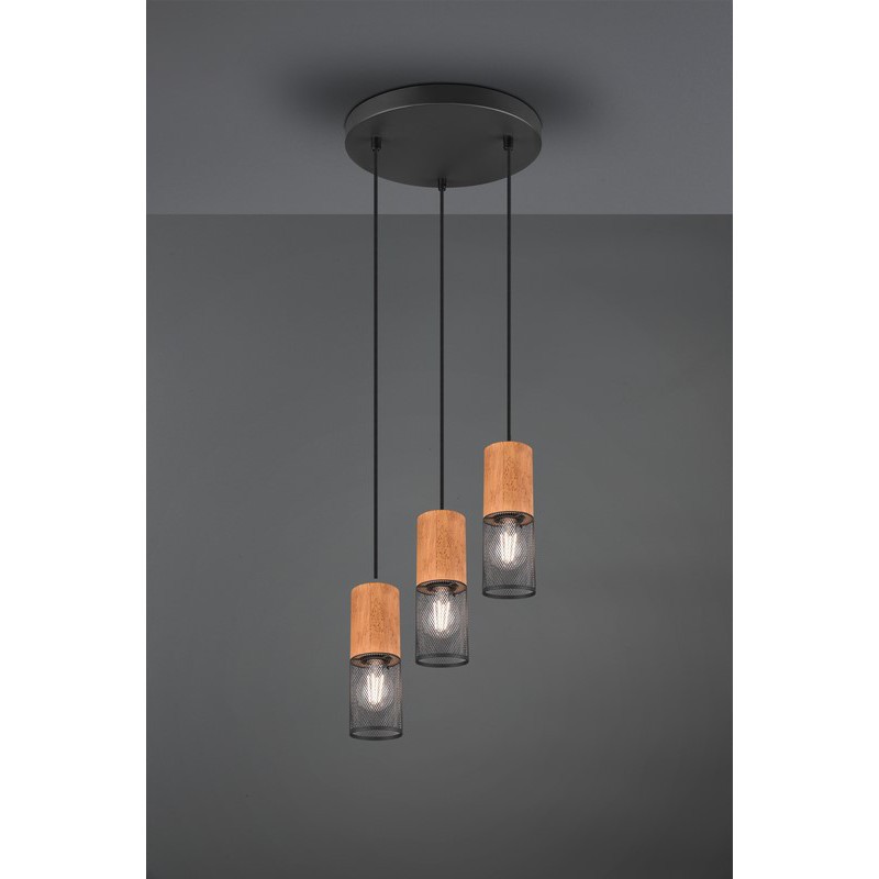Trio Lampa wisząca nowoczesna TOSH 304330332 czarny