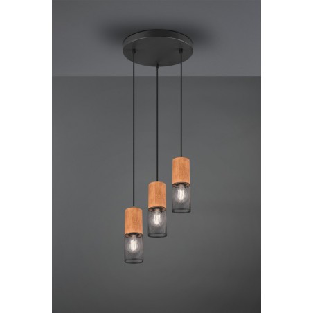 Trio Lampa wisząca nowoczesna TOSH 304330332 czarny
