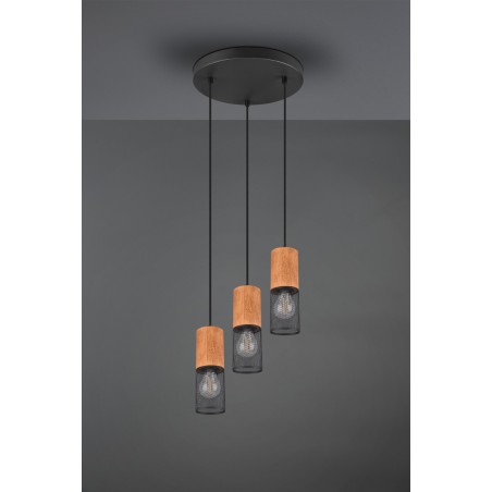 Trio Lampa wisząca nowoczesna TOSH 304330332 czarny