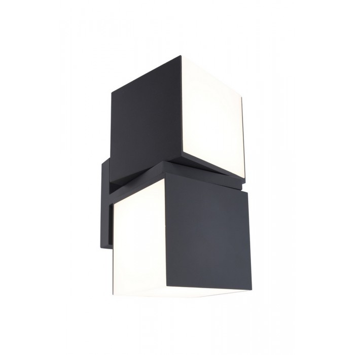 Lutec Lampa zewnętrzna ścienna CUBA 5193808118 antracyt