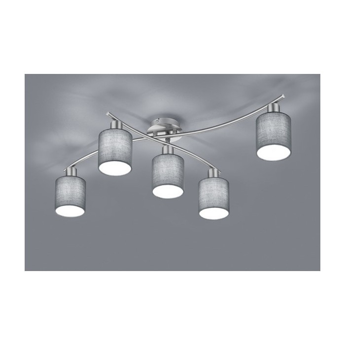 Trio Lampa natynkowa GARDA 605400511 srebrny i odcienie srebra, szary i odcienie szarości