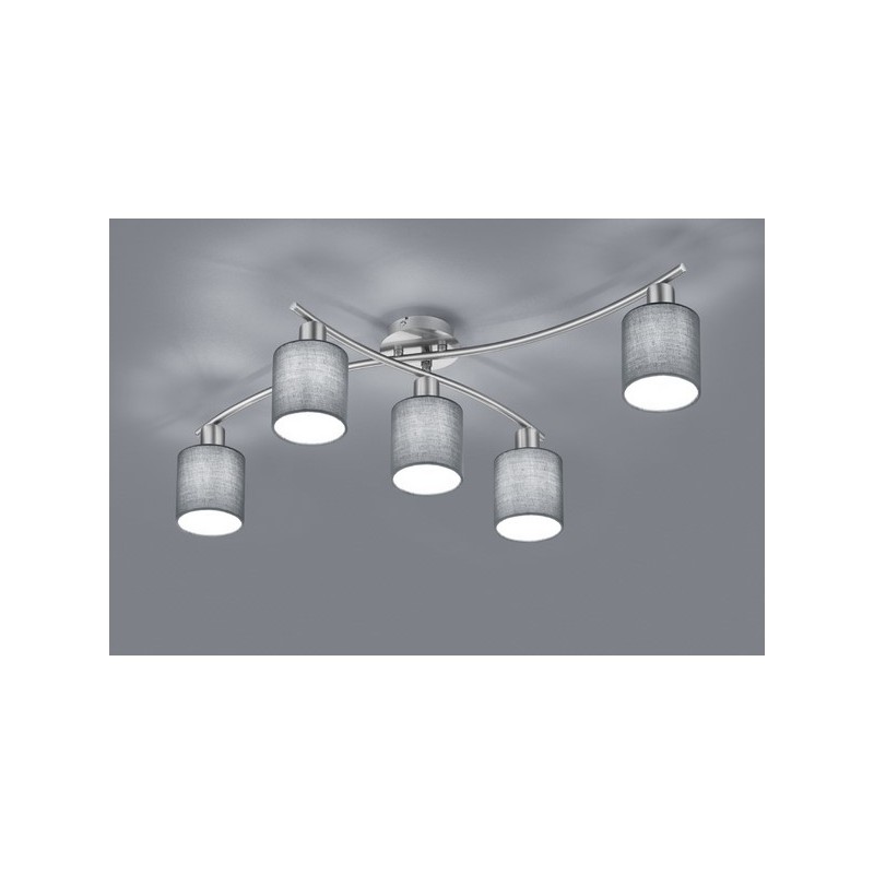 Trio Lampa natynkowa GARDA 605400511 srebrny i odcienie srebra, szary i odcienie szarości