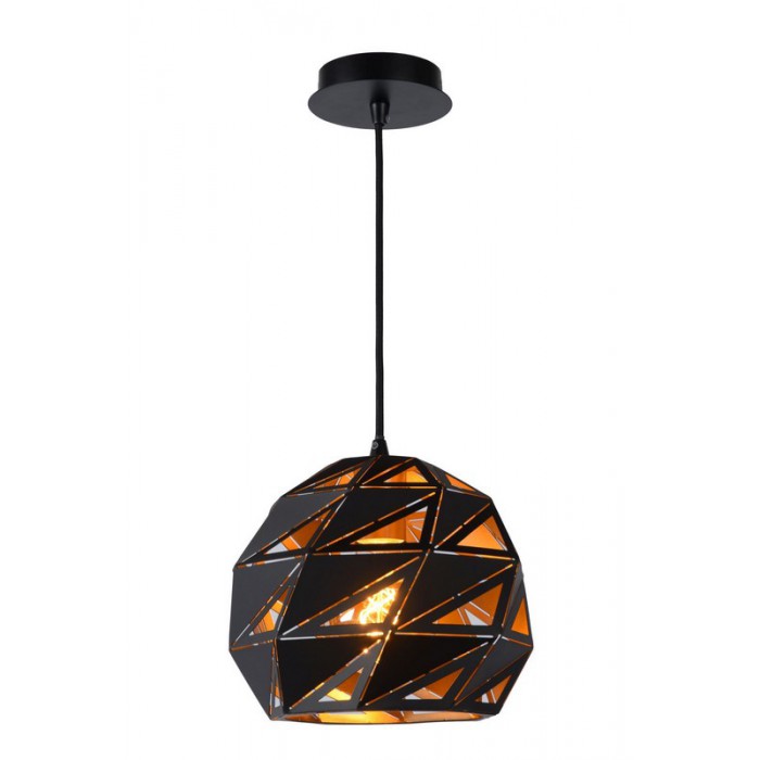 Lucide Lampa wisząca nowoczesna MALUNGA 21415/25/30 czarny, złoty i odcienie złota