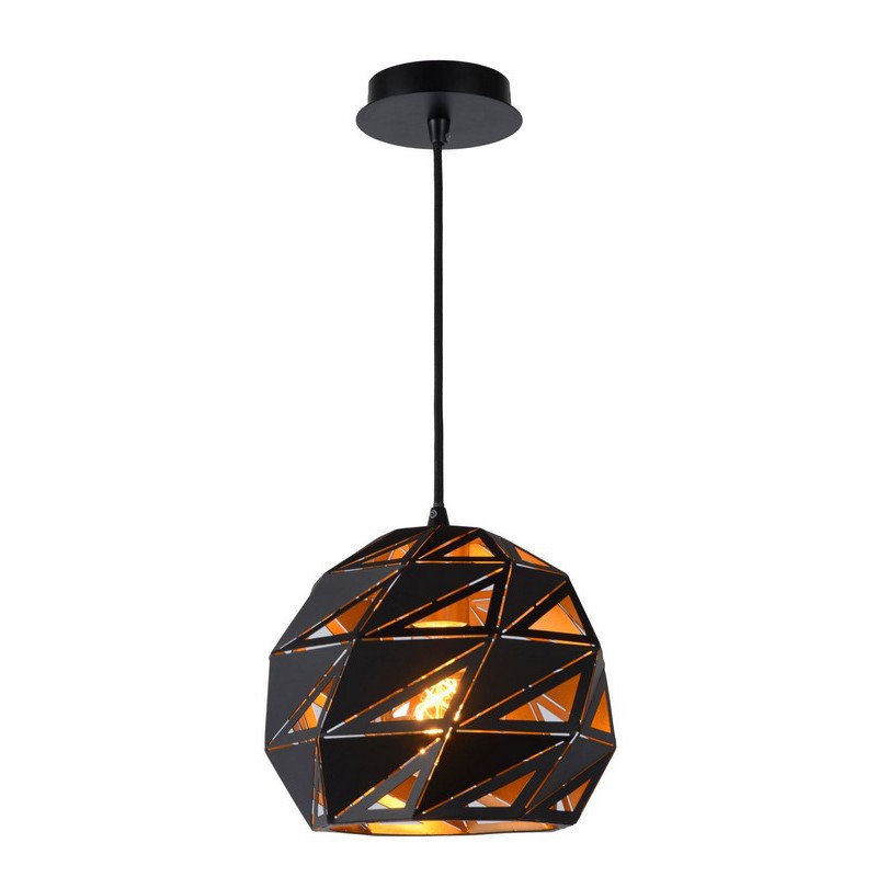 Lucide Lampa wisząca nowoczesna MALUNGA 21415/25/30 czarny, złoty i odcienie złota