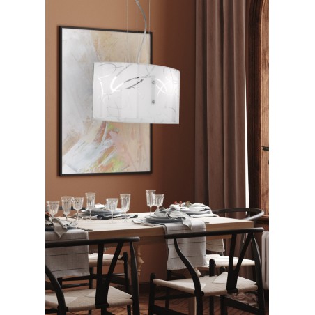 Trio Lampa wisząca nowoczesna SPIRELLI 304400201 biały