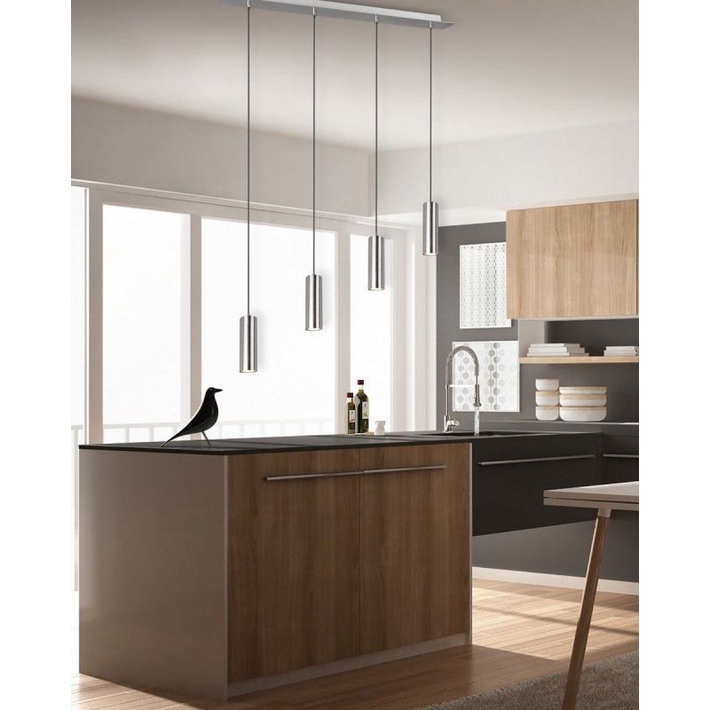 Trio Lampa wisząca nowoczesna MARLEY 312400407 srebrny i odcienie srebra