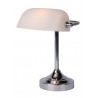 Lucide Lampa stołowa BANKER 17504/01/11 srebrny i odcienie srebra, biały
