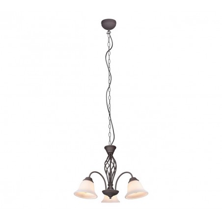 Trio Lampa wisząca klasyczna RUSTICA 101000324 miedziany, biały