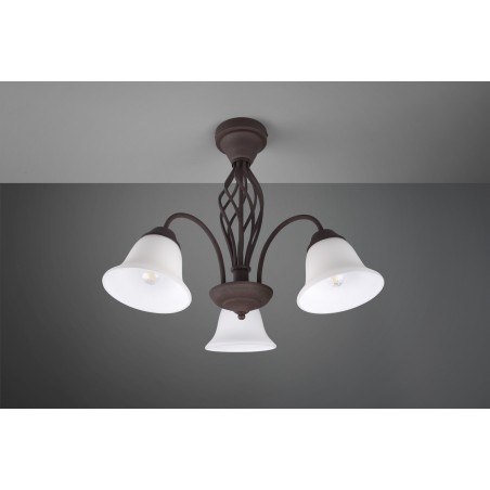 Trio Lampa natynkowa RUSTICA 601000324 miedziany, biały