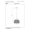 Lucide Lampa wisząca nowoczesna MESH 43404/28/30 czarny