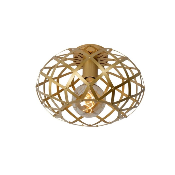 Lucide Lampa natynkowa WOLFRAM 21117/30/02 złoty i odcienie złota