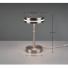Trio Lampa stołowa FRANKLIN 526510107 srebrny i odcienie srebra