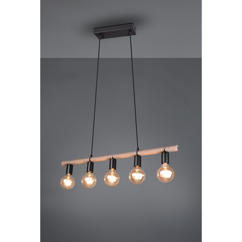 RL Lampa wisząca nowoczesna EINAR R30605032 czarny, brązowy i odcienie brązu