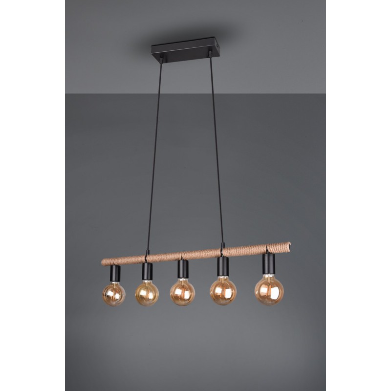 RL Lampa wisząca nowoczesna EINAR R30605032 czarny, brązowy i odcienie brązu